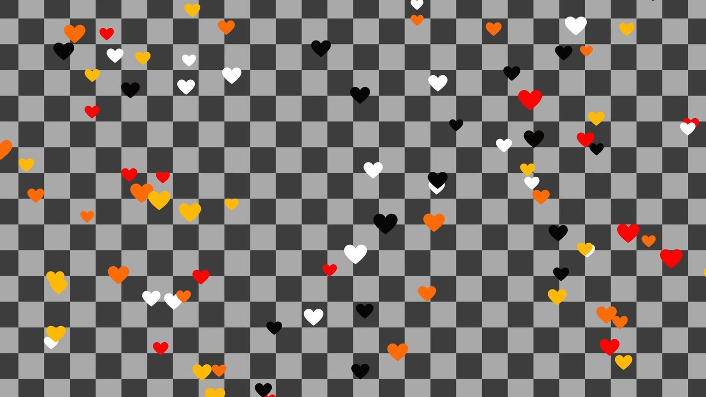 Harvest Hearts Stream Alert - Full Screen Animated Overlay with Transparent Background - 1920x1080 - Instant Download - Cute Autumn Effect!
