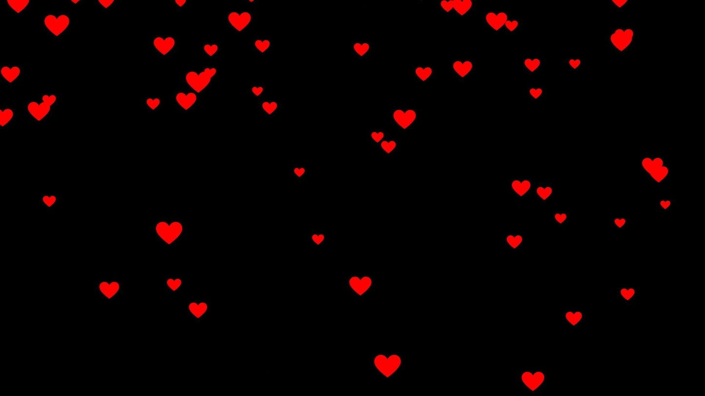 Red Raining Hearts Stream Alert - Full Screen Animated Overlay with Transparent Background - 1920x1080 - Instant Download - Spicy Effect!