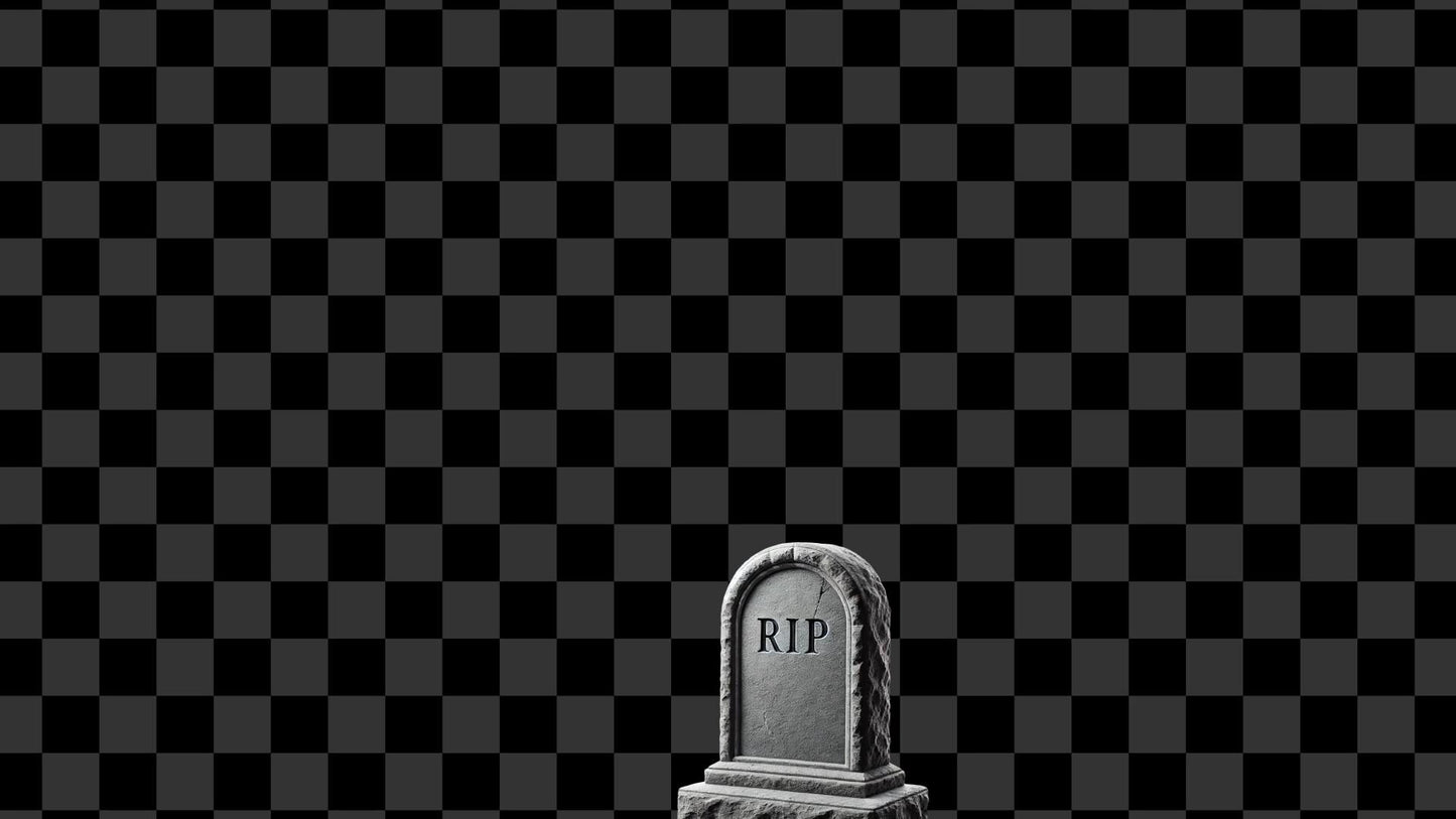 Grave Mistake Stream Alert - RIP Effect - With Sound - Full Screen Animated Overlay - Transparent Background - 1920x1080 - Instant Download