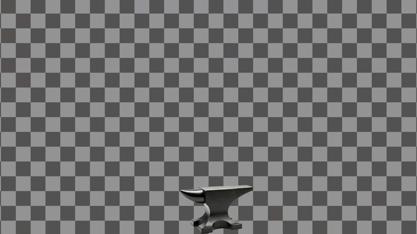 Anvil Stream Alert - Full Screen Animated Stream Overlay with Sound - Transparent Background - 1920x1080 - Instant Download - Funny Effect!