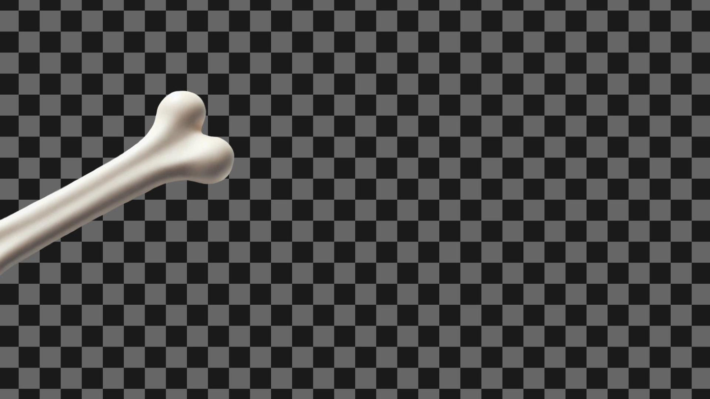 Bone Poke Stream Alert - Full Screen Animated Overlay - Transparent Background - 1920x1080 - Instant Download - Spooky Silly Channel Redeem!