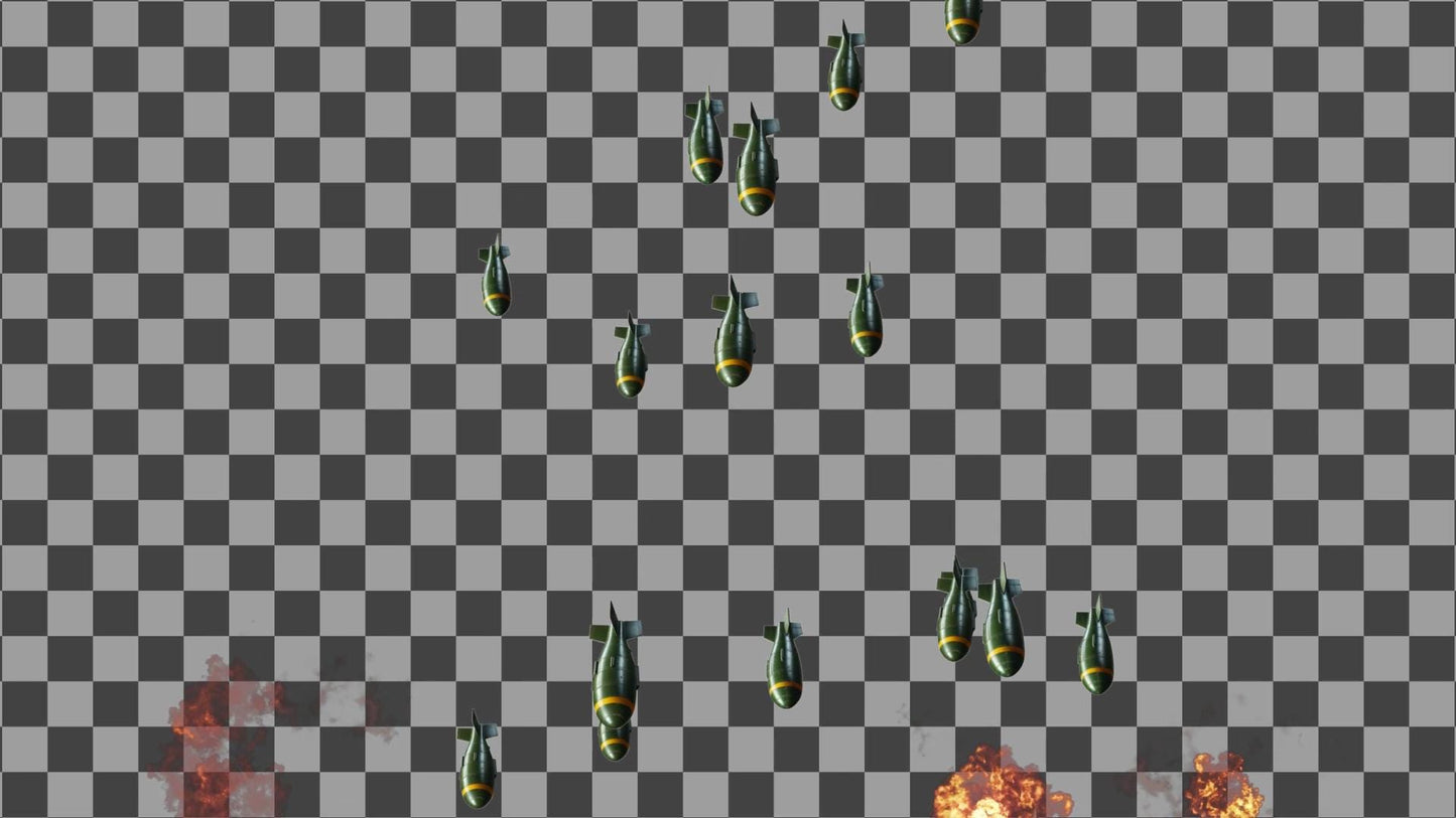 Bombs Away Raid Alert - Full Screen Stream Effect - 1920x1080 Animated Overlay - Transparent Background - Instant Download - .WEBM w/ Sound