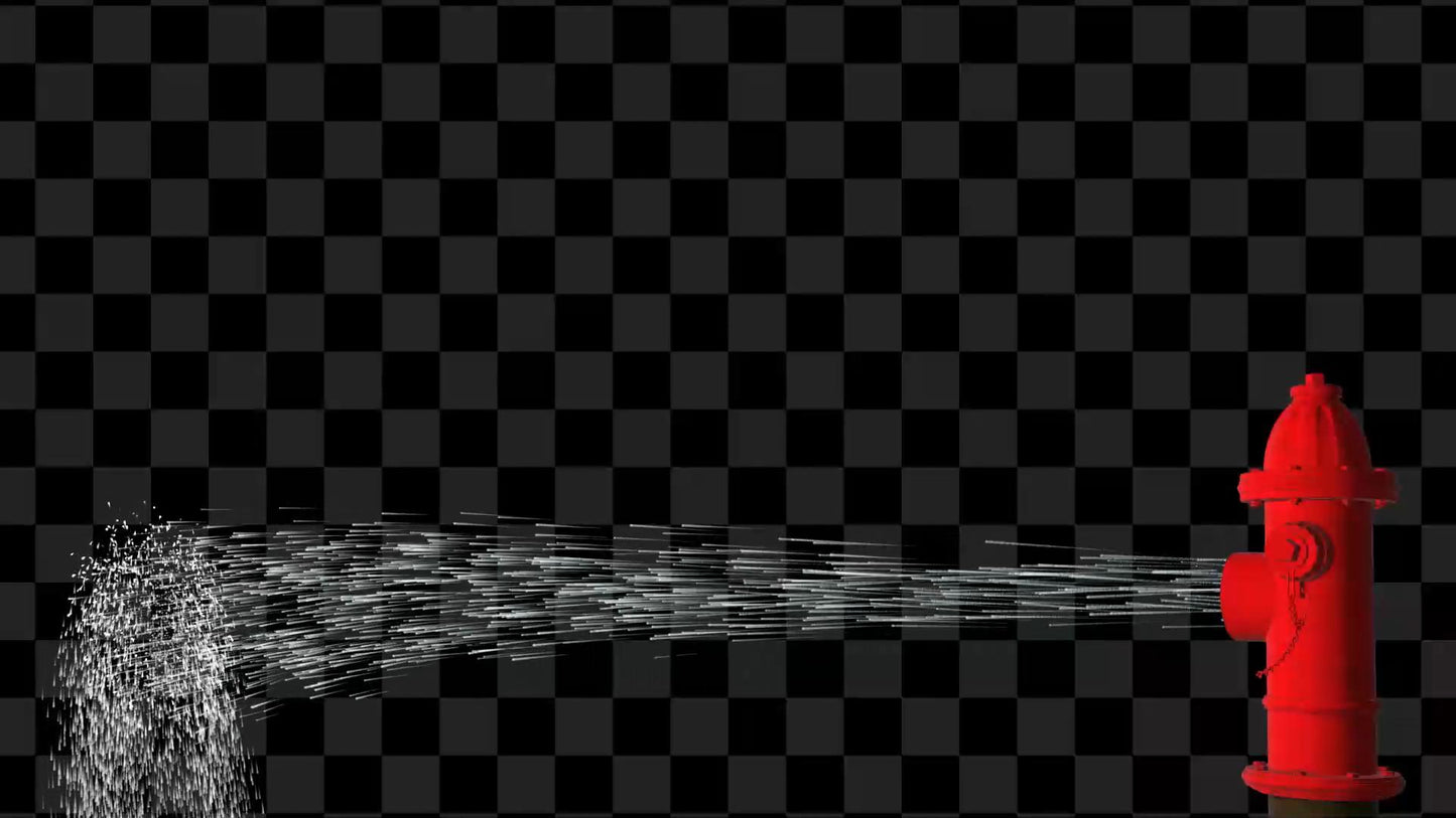 Hydrant Blast Stream Alert - Full Screen Animated Water Squirt Overlay w/ Transparent Background - 1920x1080 - Instant Download - Silly Fun
