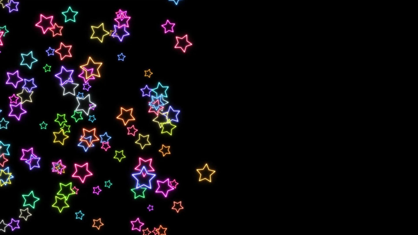 Neon Starburst Stream Alert - Full Screen Rainbow Animated Overlay with Transparent Background - 1920x1080 - Instant Download - 2 Variations