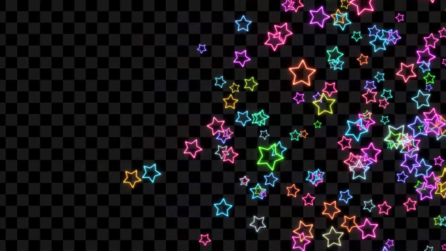 Neon Starburst Stream Alert - Full Screen Rainbow Animated Overlay with Transparent Background - 1920x1080 - Instant Download - 2 Variations
