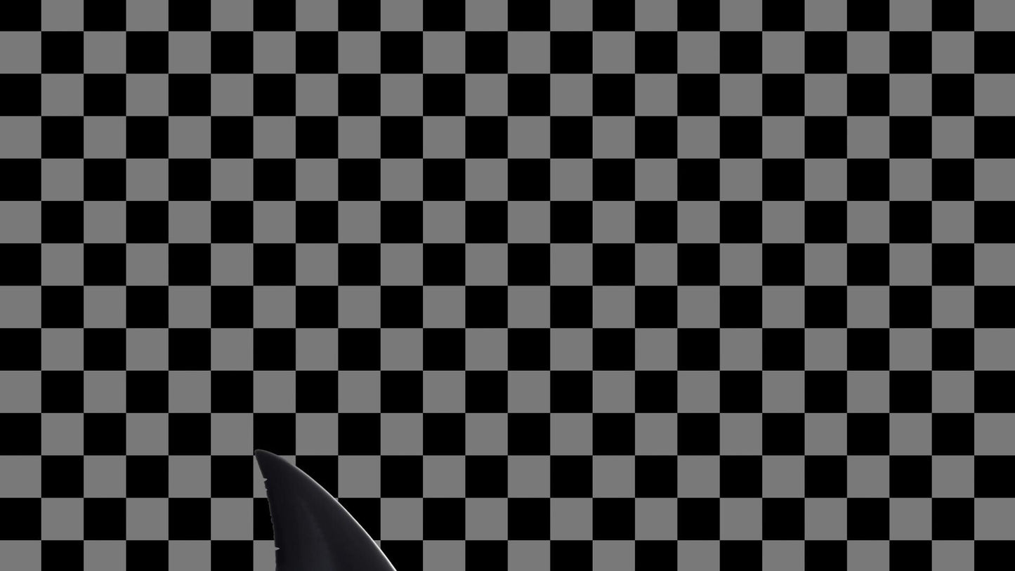 Shark Fin Stream Alert - Animated Overlay with Transparent Background - Full Screen 1920x1080 - Instant Download - .WEBM file with Sound!