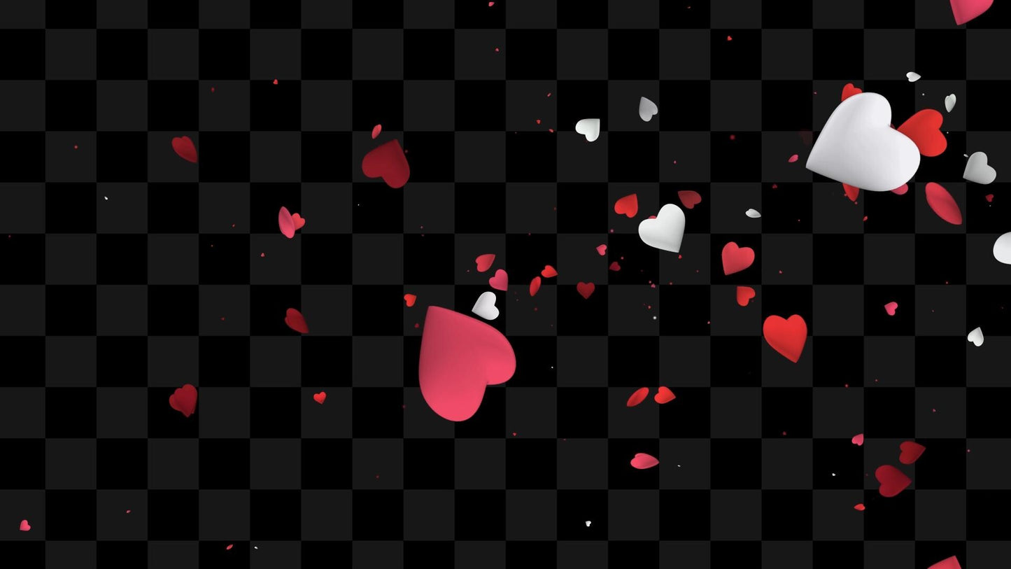 Love is in the Air Stream Effect Pack - Two (2) Full Screen Animated Overlays with Transparent Background - 1920x1080 - Cute Follower Alert!