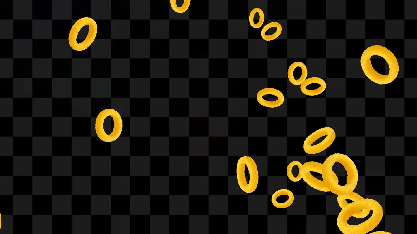 Fun Onions Stream Alert - Animated Snack Shower Overlay with Transparent Background - 1920x1080 Full Screen - Instant Download - Easy To Use