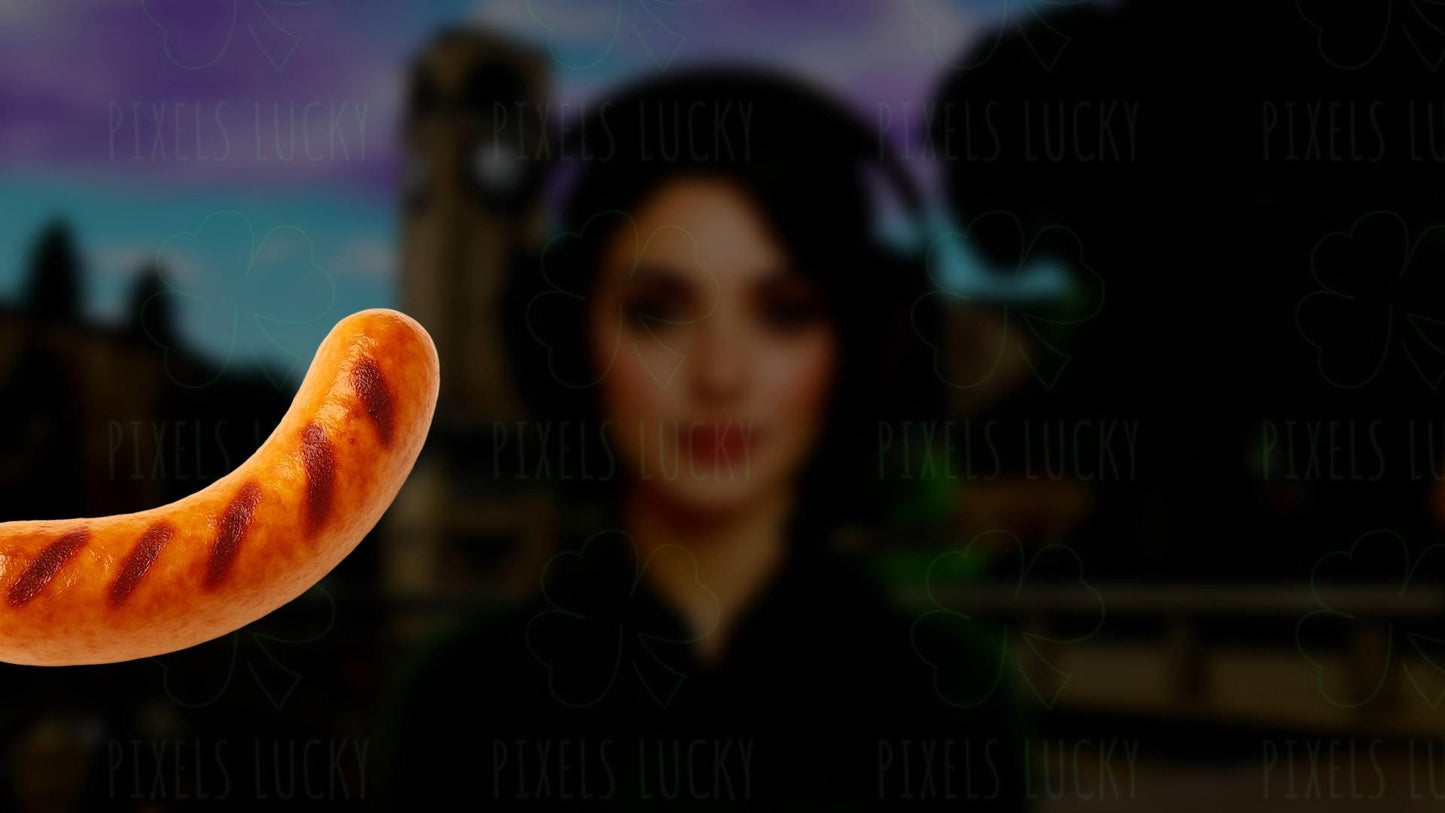 Sausage Poke Stream Alert - Full Screen Animated Overlay with Transparent Background - 1920x1080 - Instant Download - Funny Channel Redeem!