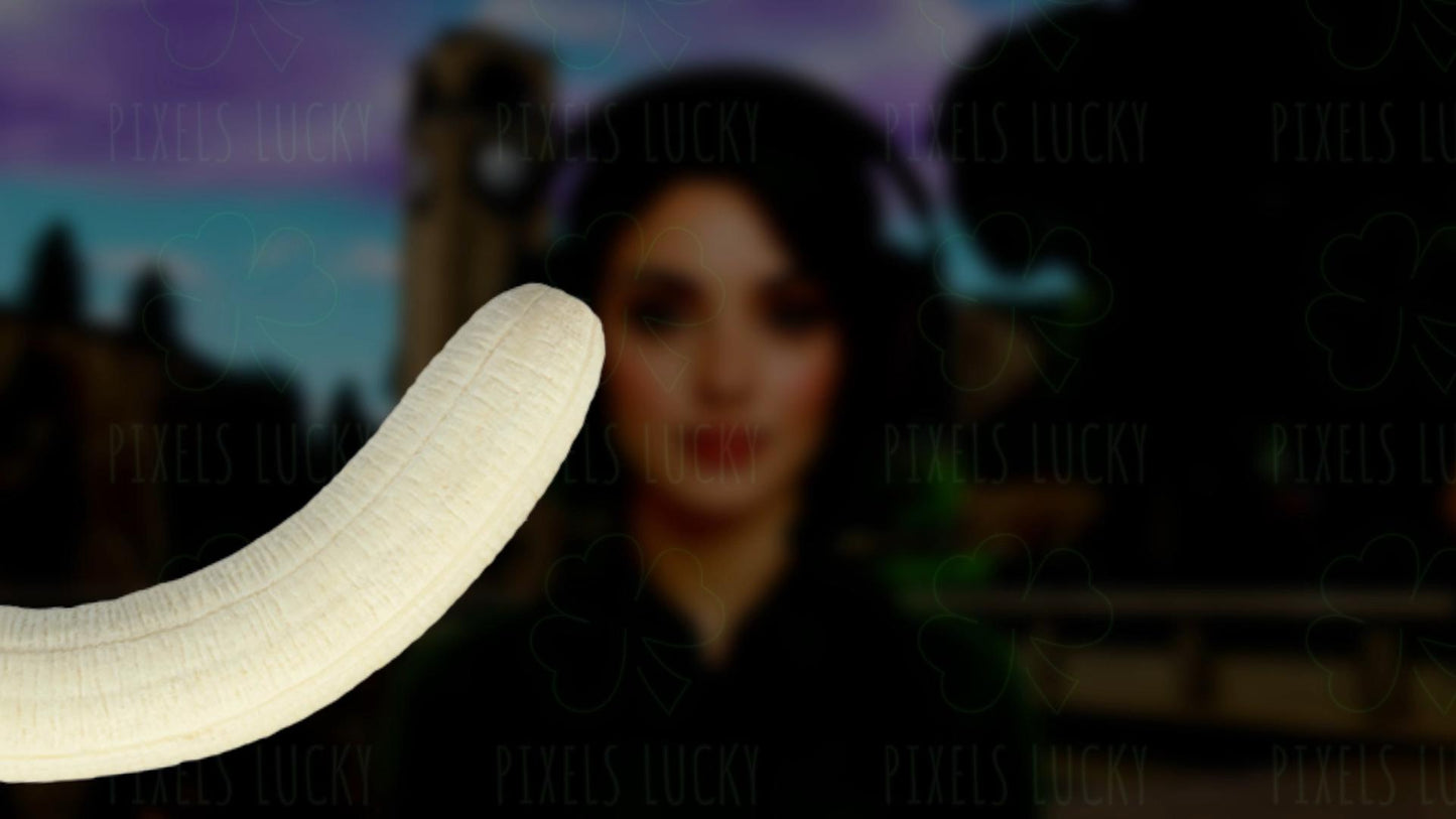 Banana Poke Stream Alert - Full Screen Animated Overlay - Transparent Background - 1920x1080 - Instant Download - Fun Channel Point Redeem