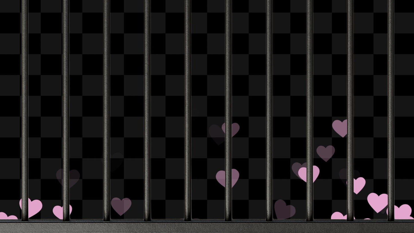 Horny Jail Overlay Pack - Alert with Sound & Loop - 2 Full Screen Animated Stream Effects with Transparent Background - Instant Download