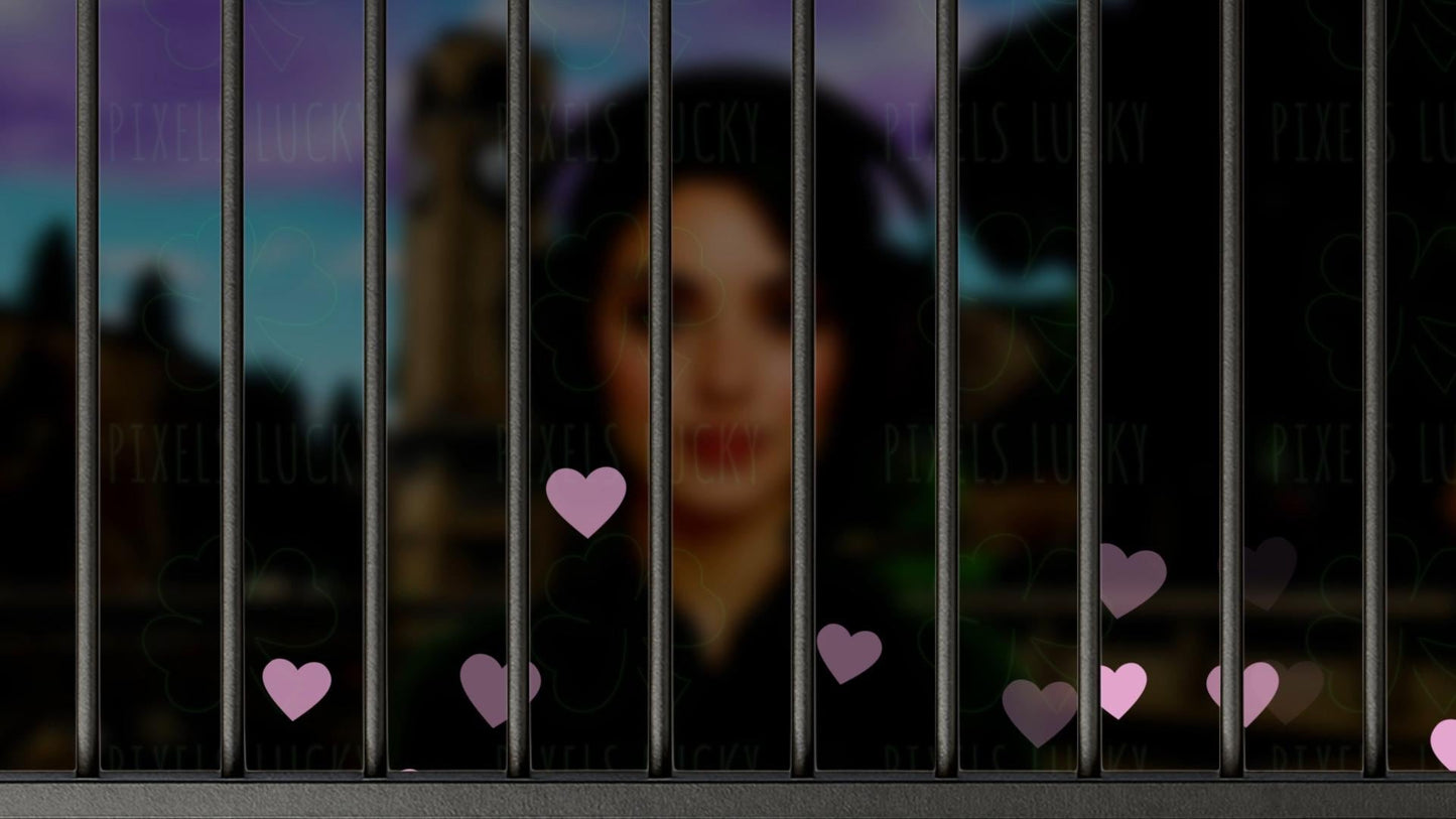 Horny Jail Overlay Pack - Alert with Sound & Loop - 2 Full Screen Animated Stream Effects with Transparent Background - Instant Download