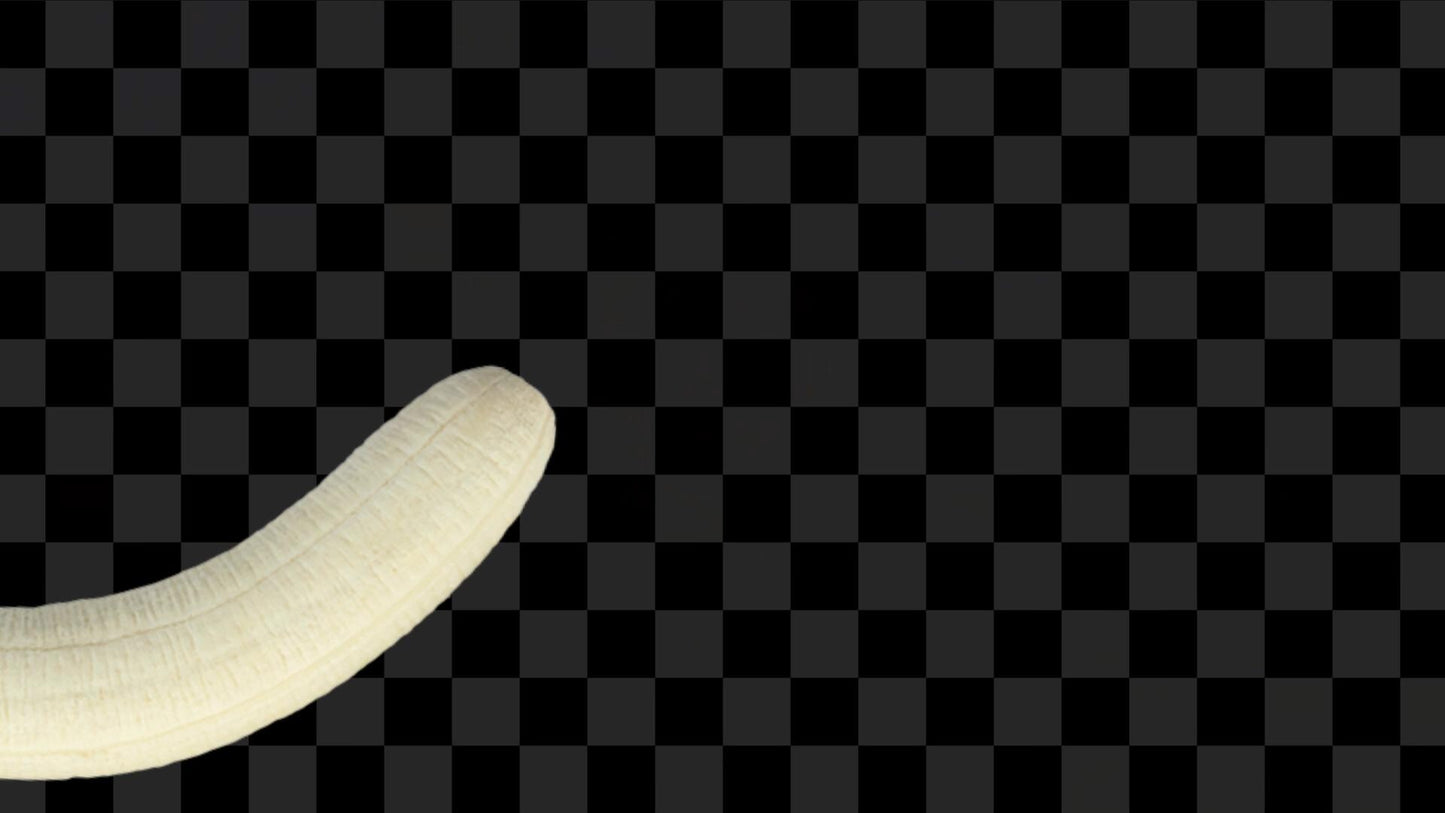 Banana Poke Stream Alert - Full Screen Animated Overlay - Transparent Background - 1920x1080 - Instant Download - Fun Channel Point Redeem
