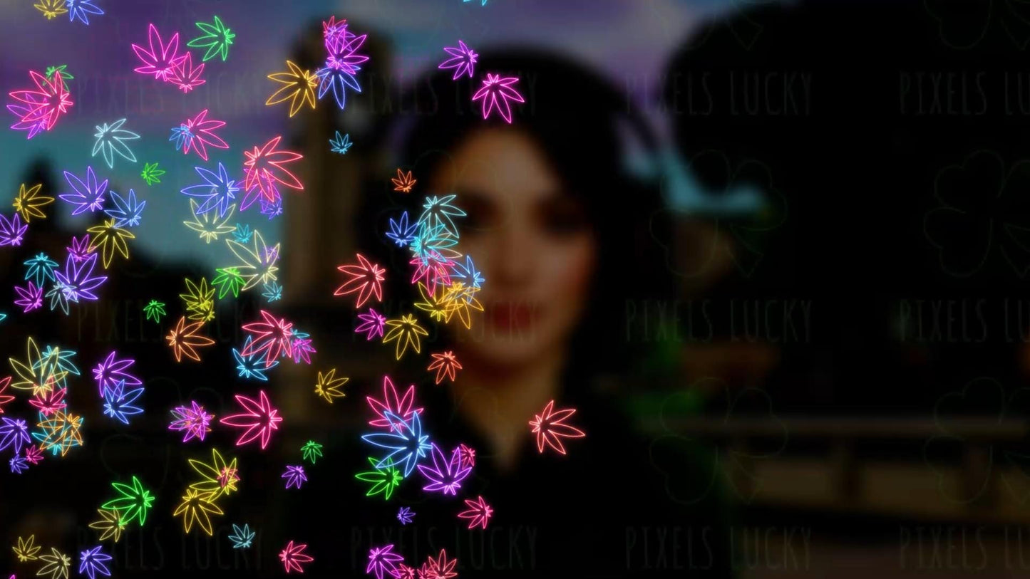 Neon Budburst Stream Alert - Rainbow Full Screen Animated Overlay with Transparent Background - 1920x1080 - Instant Download - 2 Variations