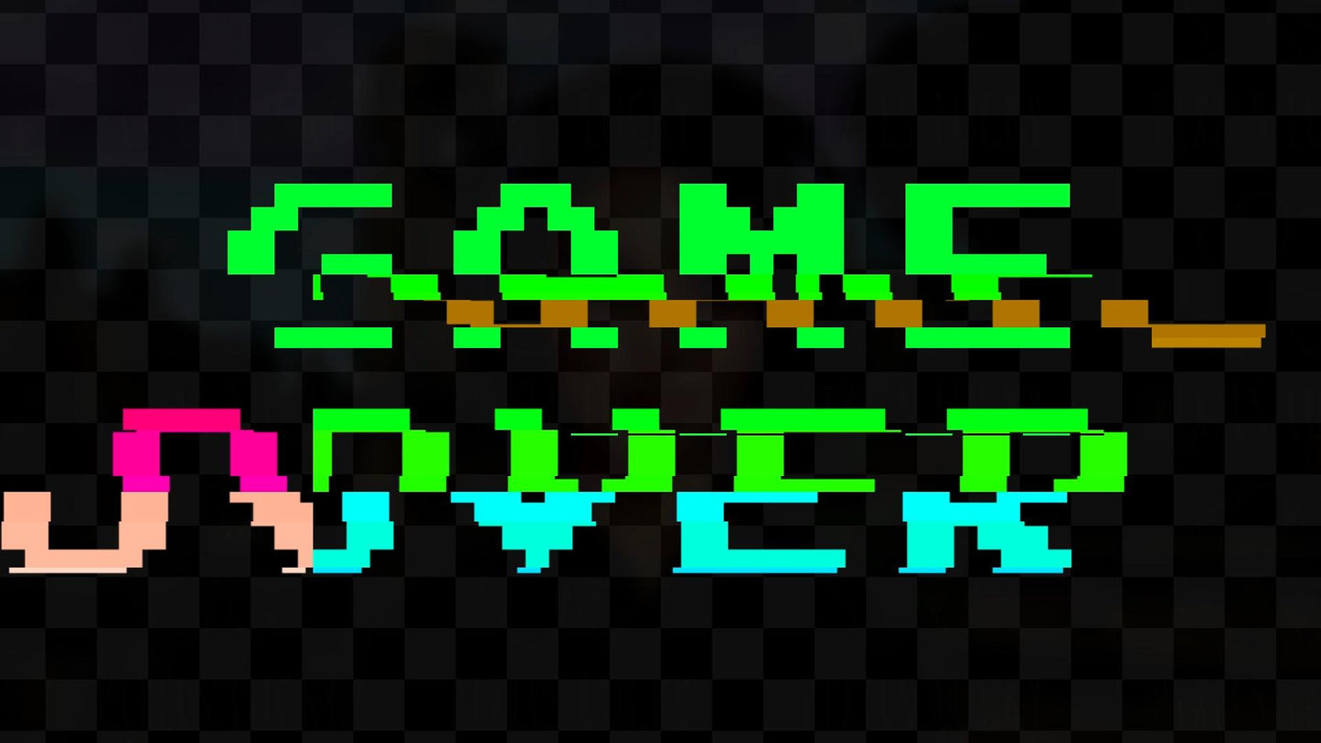 Game Over Stream Alert - Full Screen Animated Overlay with Transparent Background - 1920x1080 - Instant Download - Fun Channel Point Redeem!