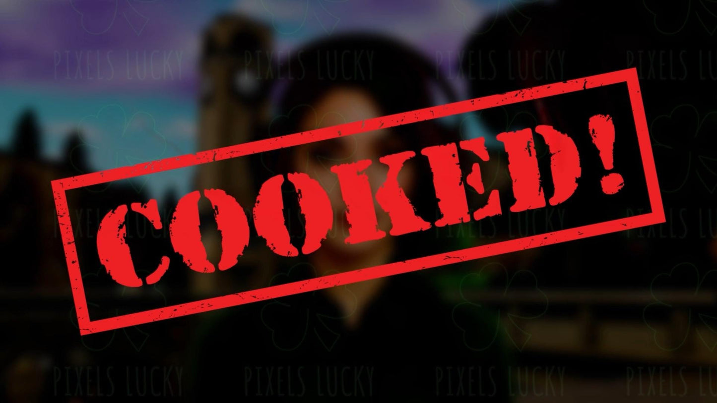 COOKED Stream Alert - Full Screen Animated Overlay with Transparent Background - 1920x1080 - Includes Two Variations - Instant Download