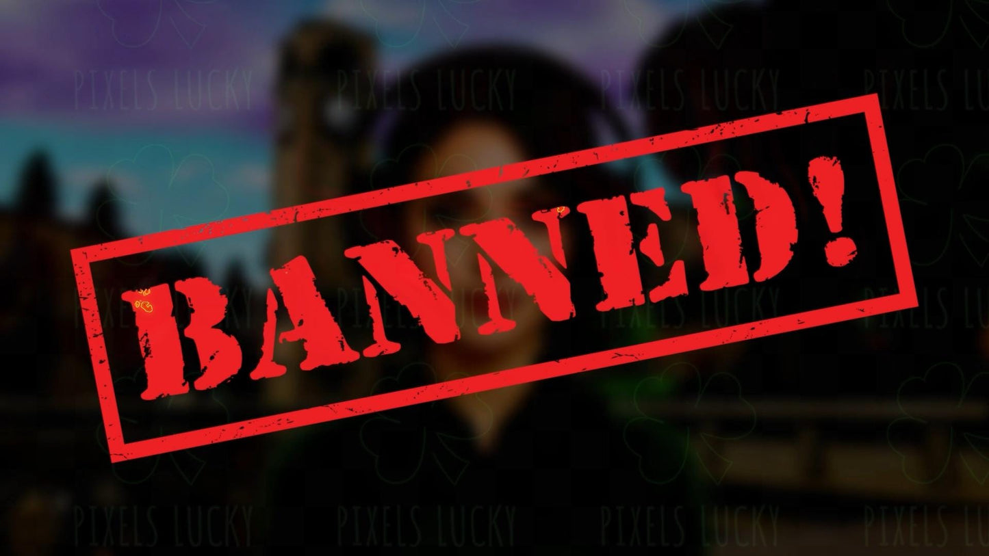 BANNED! Stream Alert - Full Screen Animated Overlay with Transparent Background - 1920x1080 - Includes Two Variations - Instant Download