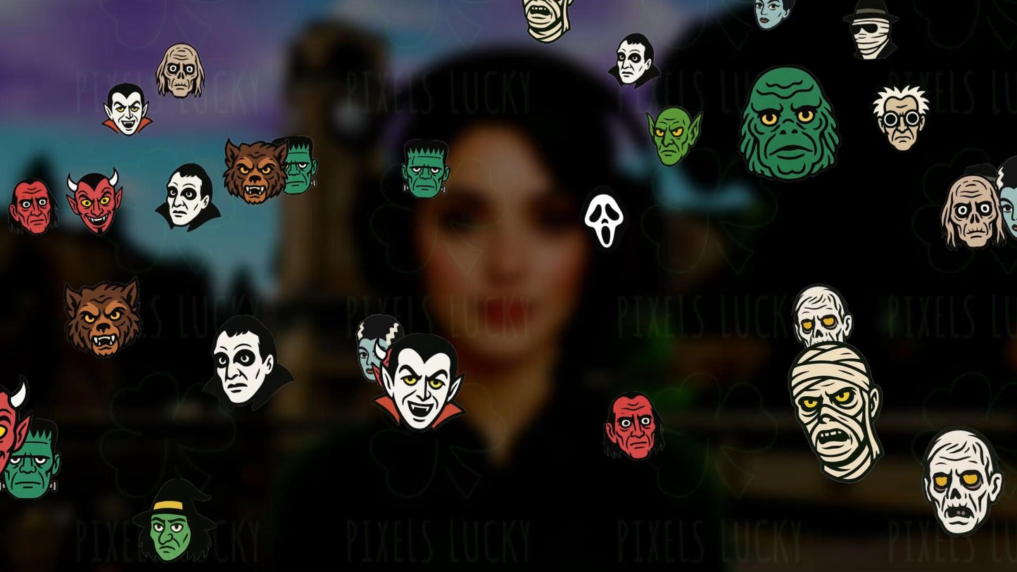The Monster Mash Stream Alert - Full Screen Animated Overlay - Transparent Background - 1920x1080 - Spooky Halloween Fun - Instant Download