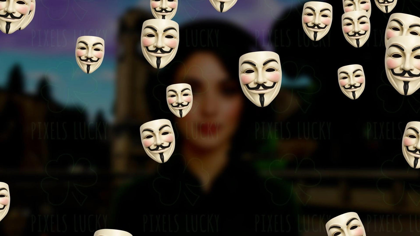 The 5th of November Stream Alert - Full Screen Animated Overlay - Transparent Background - 1920x1080 - Instant Download - Guy Fawkes Masks