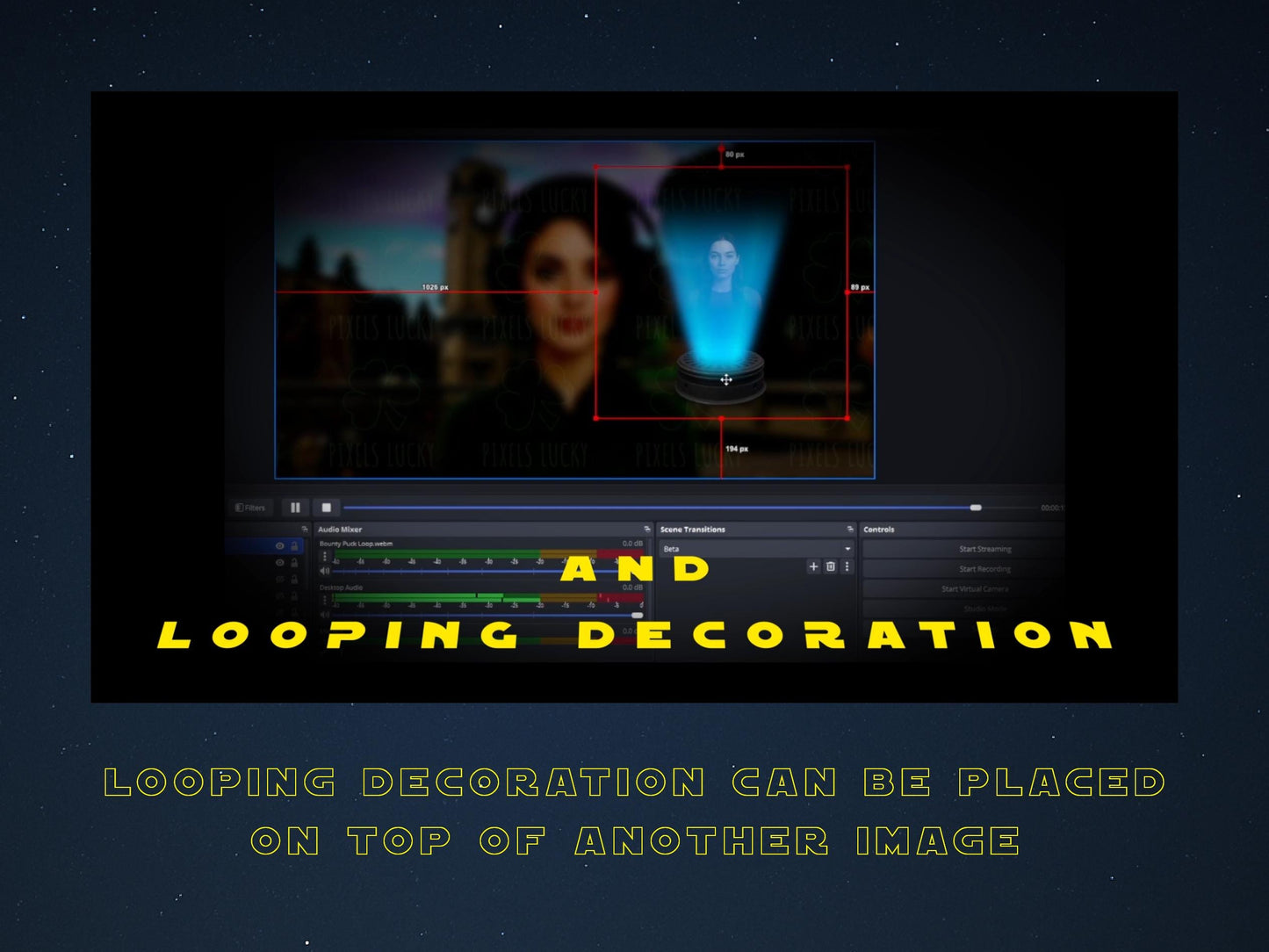 Bounty Disc Stream Alert & Looping Decoration - Animated Overlay with Transparent Background - Instant Download - Tutorial Included