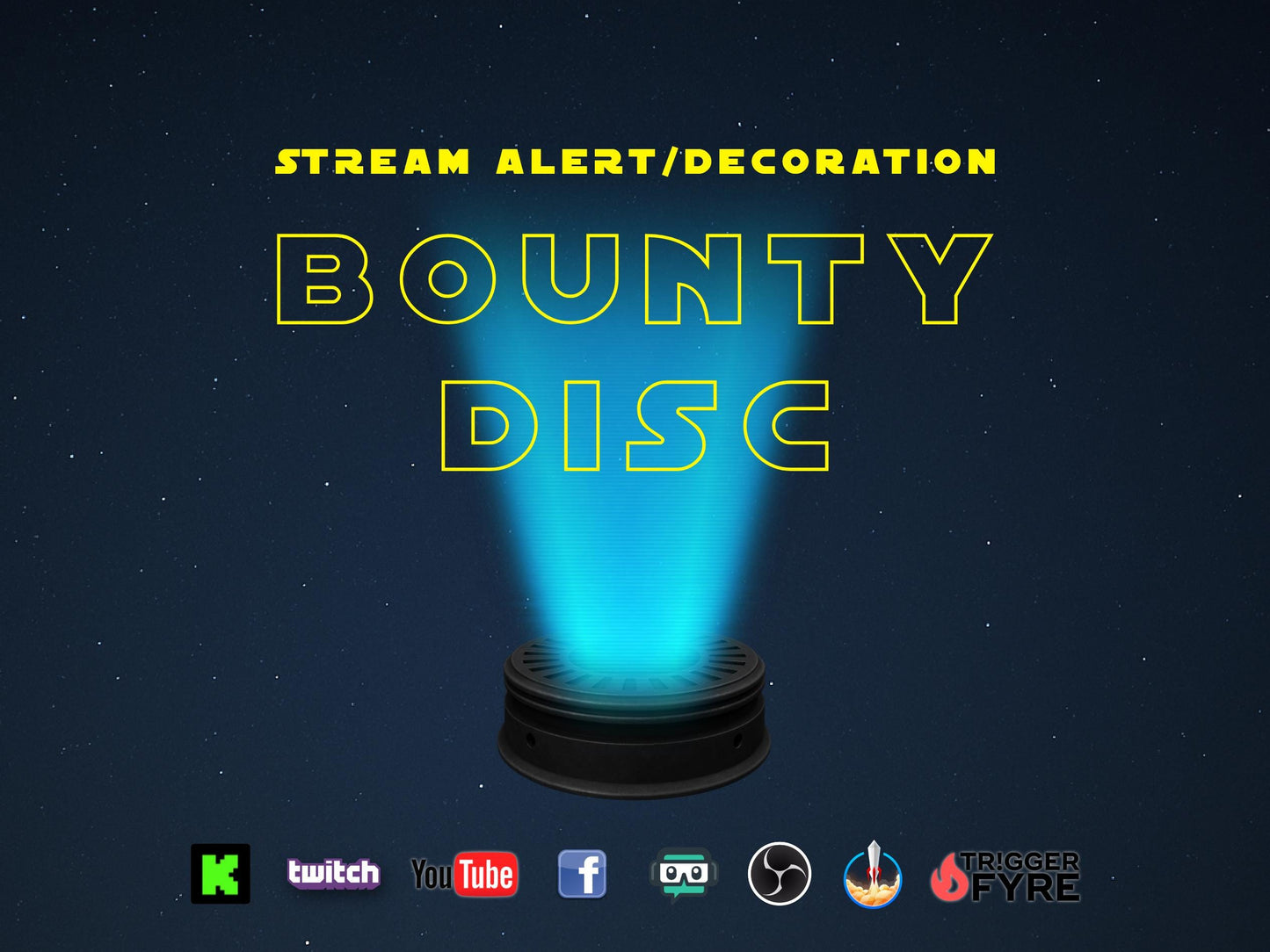 Bounty Disc Stream Alert & Looping Decoration - Animated Overlay with Transparent Background - Instant Download - Tutorial Included