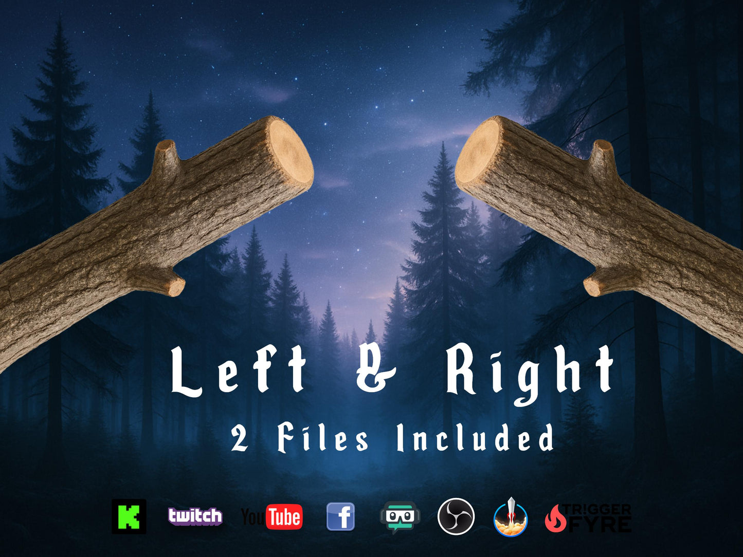 Pine Poke Stream Alert - Full Screen Animated Overlay - Transparent Background - 1920x1080 - Instant Download - Fun Big Wood Channel Redeem!