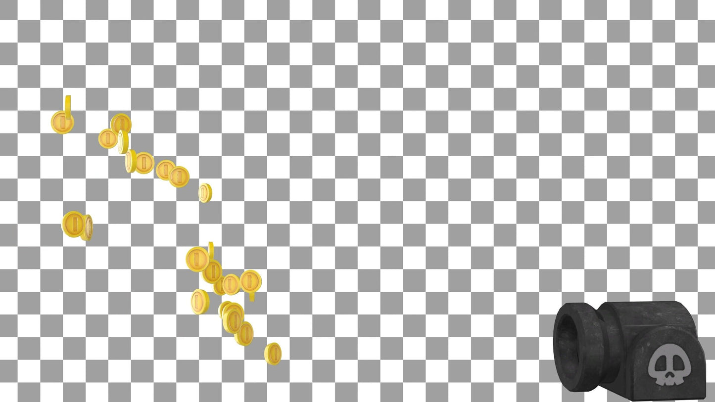 Donation Alert - Animated Bullet Bill Stream Overlay - Full Screen 1920x1080 w/ Transparent Background - Fun Dono Effect - Instant Download