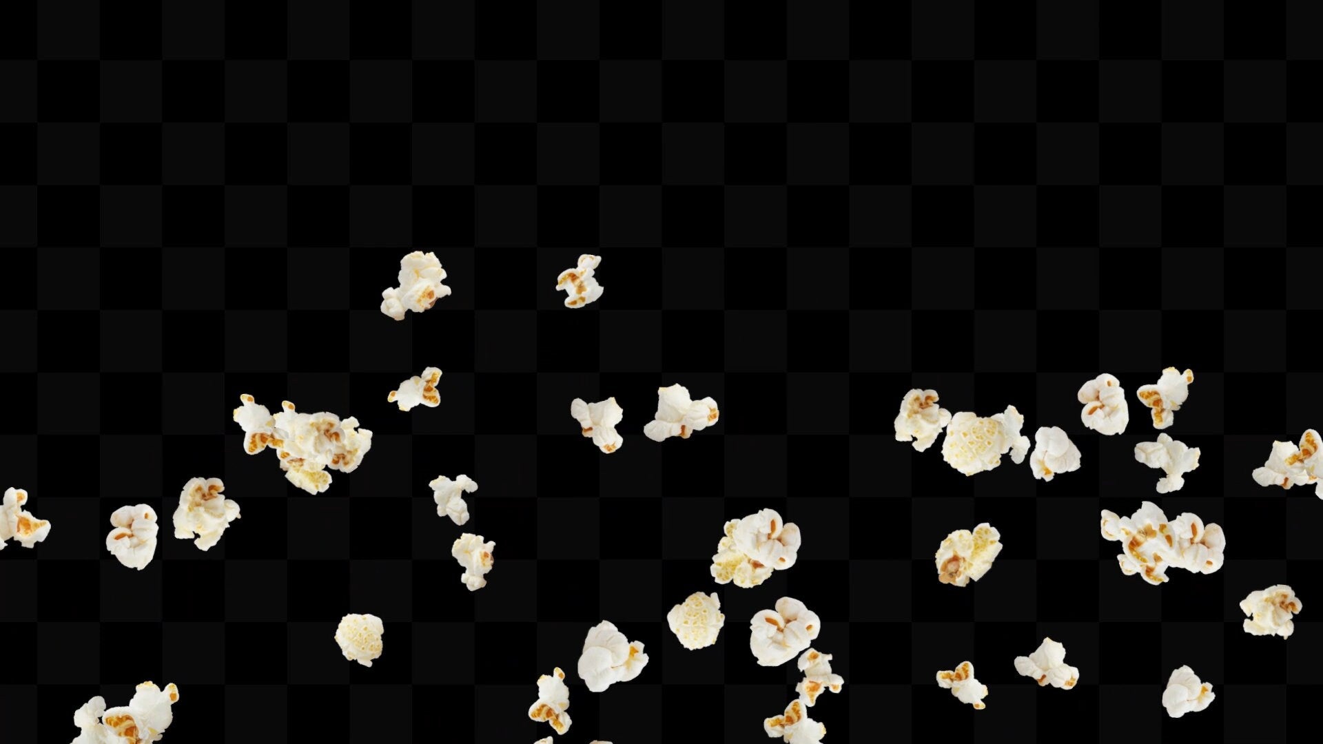 Popping Popcorn Stream Alert - Full Screen Animated Overlay with Transparent Background - Movie Night Effect - 1920x1080 - Instant Download