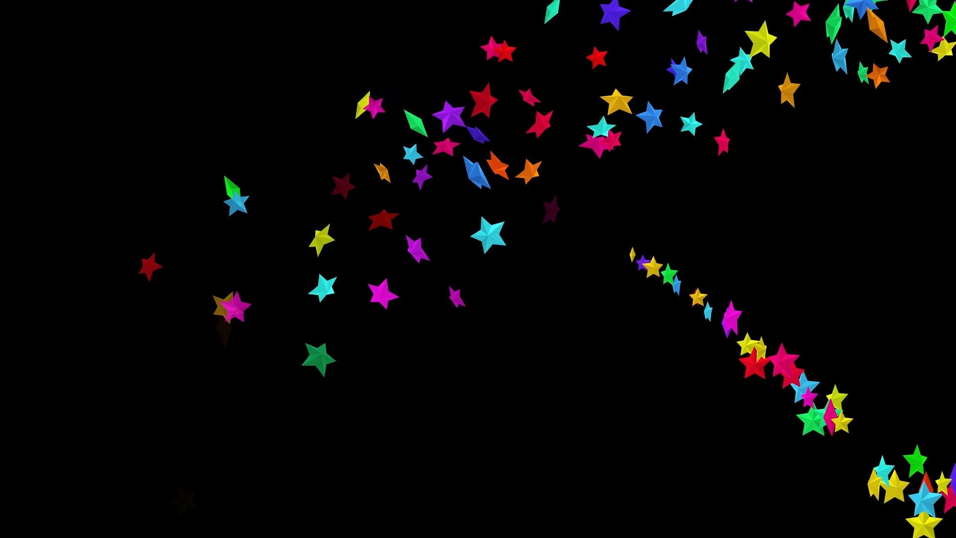 Rainbow Shooting Stars Stream Alert - Full Screen Animated Overlay - Transparent Background - 1920x1080 - Instant Download - Colorful Effect