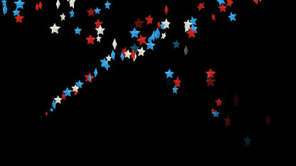 Red, White, & Blue Shooting Stars Stream Alert - Full Screen Animated Overlay with Transparent Background - 1920x1080 - Instant Download