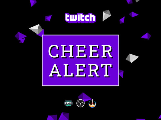 Twitch Bits Cheer Alert - Full Screen Animated Bit Rain with Transparent Background - 1920x1080 Overlay - Instant Download - Easy to Setup!