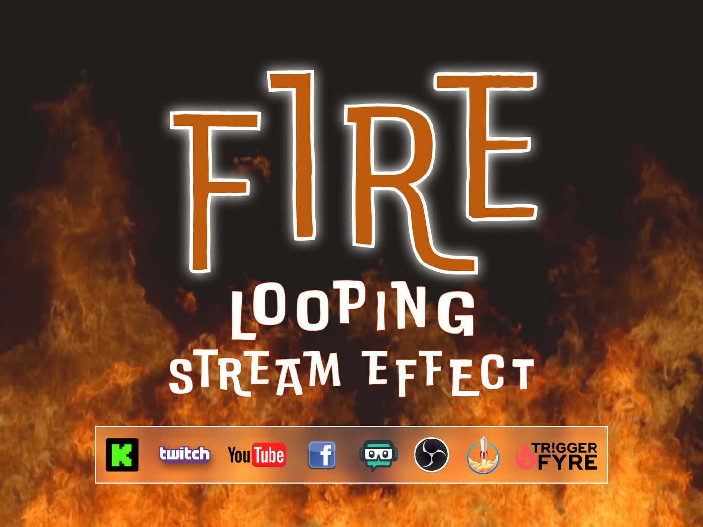 Fire Stream Decoration - Looping Special Effect - Full Screen Animated Overlay with Transparent Background - 1920x1080 - Instant Download