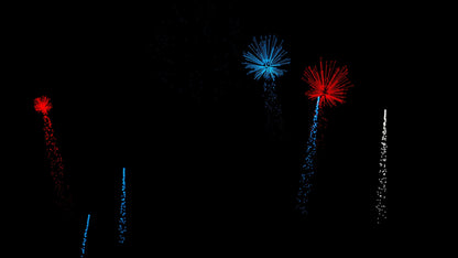 Freedom Fireworks Stream Alert - With Sound - Animated Full Screen Overlay with Transparent Background - 1920x1080 - Instant Download - Fun!