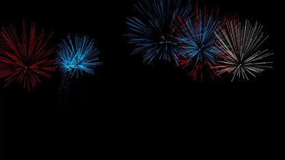 Freedom Fireworks Stream Alert - With Sound - Animated Full Screen Overlay with Transparent Background - 1920x1080 - Instant Download - Fun!