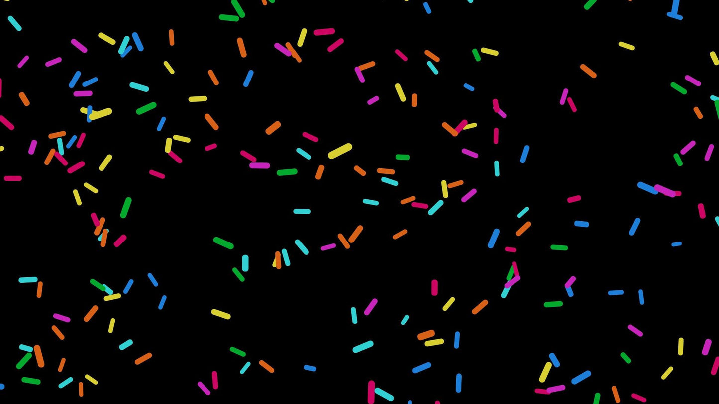 Sprinkles Stream Alert - Full Screen Sugar Shower Animated Overlay with Transparent Background - 1920x1080 - Instant Download - Fun Effect!