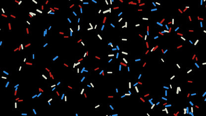 USA Sprinkles Stream Alert - Red White & Blue Effect - Full Screen Animated Overlay - Transparent Background - 1920x1080 - Instant Download