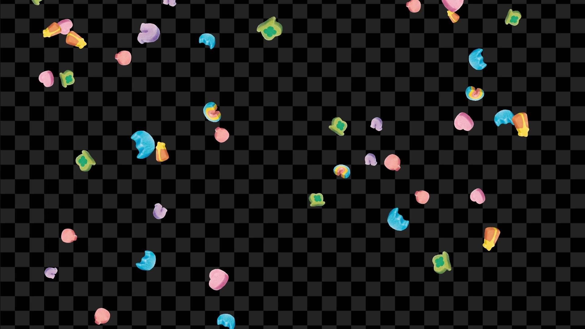 Magic Marshmallow Stream Alert - Full Screen Animated Overlay Effect -Transparent Background - 1920x1080 - Instant Download - Yummy Cereal!