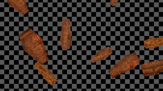 Coffin Shower Stream Alert - Full Screen Animated Horror Overlay - 1920x1080 - Transparent Background - Instant Download - Halloween Effect