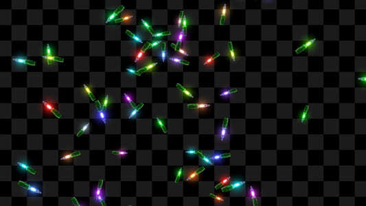 Holiday Lights Rain Stream Alert - Full Screen Animated Overlay - Transparent Background - 1920x1080 - Instant Download - Easy & Fun To Use!