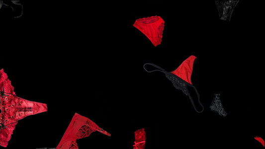 Streamer's Secret Stream Alert - Red & Black Lingerie Shower Effect - Full Screen with Transparent Background - 1920x1080 - Instant Download