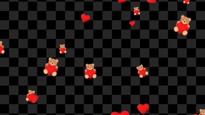 Hug & Heart Stream Alert - Valentine Effect for Streamers - Full Screen Animated Overlay with Transparent Background - 1920x1080 - SO CUTE!!