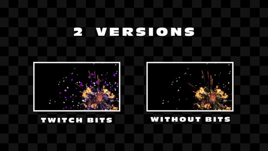 Keg Bomb Stream Alert Pack - Effect & Twitch Cheer - Full Screen Overlay - Transparent Background - 1920x1080 - Instant Download - Has Sound