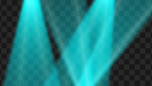 Aqua Spotlights Stream Effects - Loop & Alert - 2 Fun Full Screen Animated Overlays - Transparent Background - 1920x1080 - Instant Download