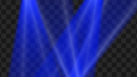 Blue Spotlights Stream Effects - Loop & Alert - 2 Cool Full Screen Animated Overlays - Transparent Background - 1920x1080 - Instant Download