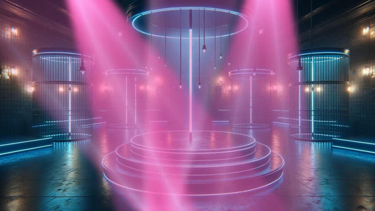 Pink Spotlights Stream Effects - Loop & Alert - 2 Cute Full Screen Animated Overlays - Transparent Background - 1920x1080 - Instant Download