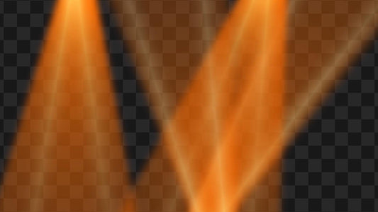 Orange Spotlights Stream Effects - Loop & Alert - 2 Full Screen Animated Overlays - Transparent Background - 1920x1080 - Instant Download