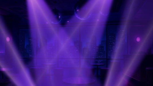 Purple Spotlights Stream Effects - Loop & Alert - 2 Full Screen Animated Overlays - Transparent Background - 1920x1080 - Instant Download