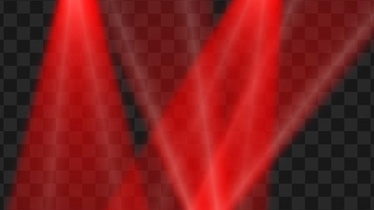 Red Spotlights Stream Effects - Loop & Alert - 2 Spicy Full Screen Animated Overlays - Transparent Background - 1920x1080 - Instant Download