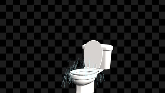 Poo Plop Stream Alert - Toilet Flush & Poop Emoji Splash Animated Overlay with Transparent Background - 1920x1080 - Instant Download - Sound