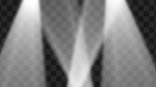 White Spotlights Stream Effects - Loop & Alert - 2 Full Screen Animated Overlays - Transparent Background - 1920x1080 - Instant Download